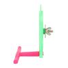 Flower Shape Bird Mirror Perch Plastic Material Colorful Design Bird Cage Mirror Standing Structure Acrylic Material