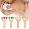 4x Wooden Massage Roller Multifunctional Sturdy Ergonomic Premium Manual Head Tool Easy To