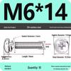304 Stainless Steel Phillips Round Head Screw with Flat Washer M3/M4/M5/M6