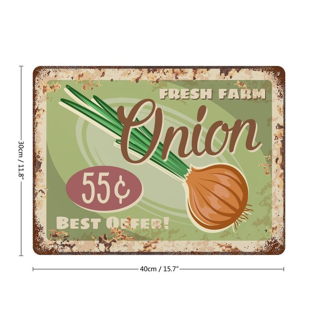 1 Pack Vintage Industrial-style Metal Signage, Distressed Aged Look, Decorative Display for Bar Café Home Kitchen or Living Room