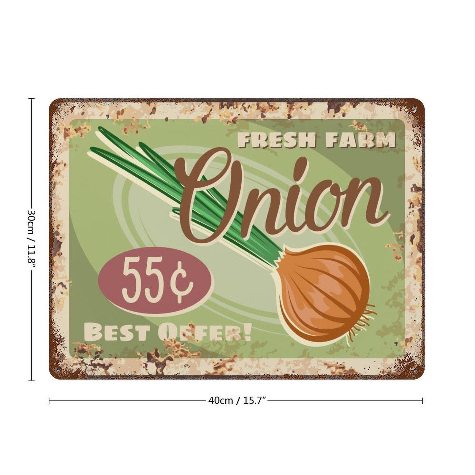 

1 Pack vintage industrial-style metal signage, distressed aged look, decorative display for bar café home kitchen or living room 30*40CM