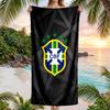 Brasilien Nationalmannschaft Strandtuch Weiches Mikrofaser Sommerhandtuch Schnelltrocknend Saugfähiges Handtuch für Strand Schwimmbad Reisen