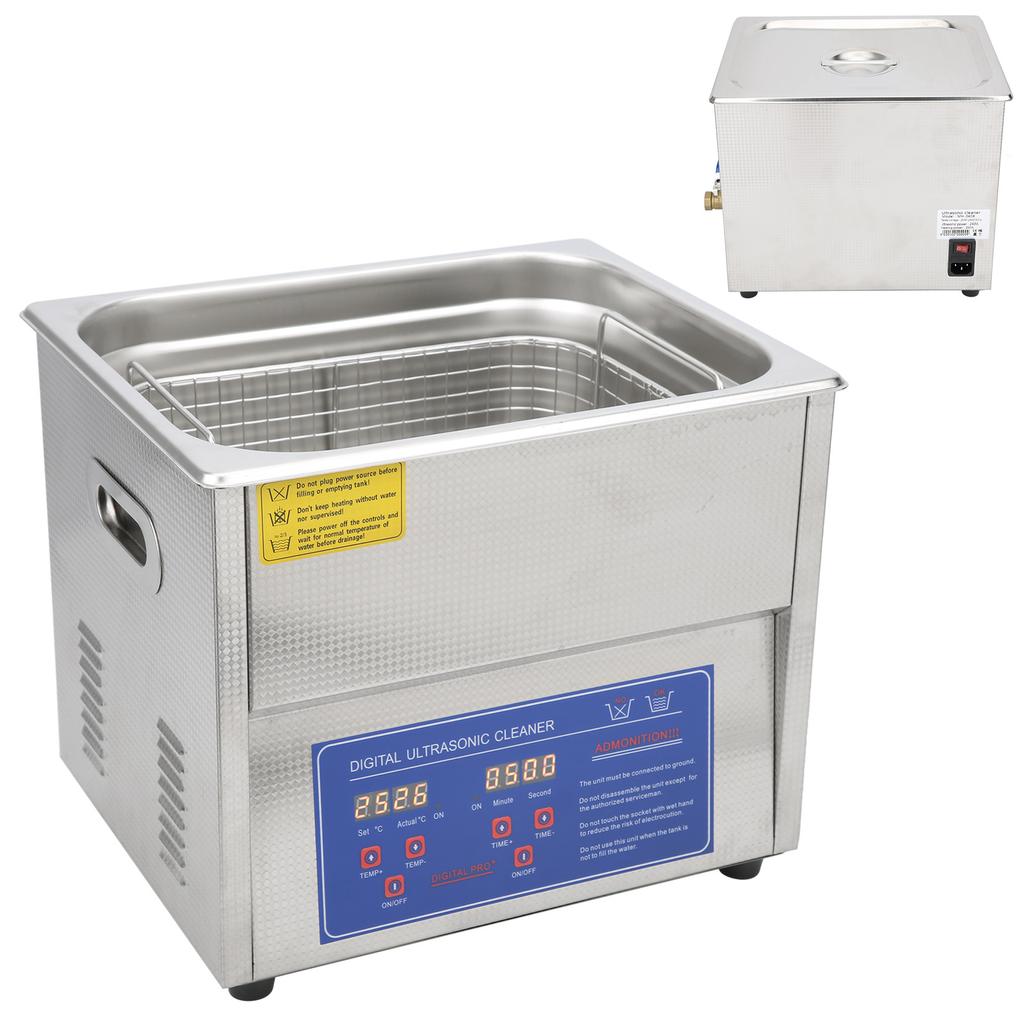 Ultrasonic Cleaner 10L Digital Display Ultra Sonic Tank Bath Cleaning Heater Timer MH‑040X
