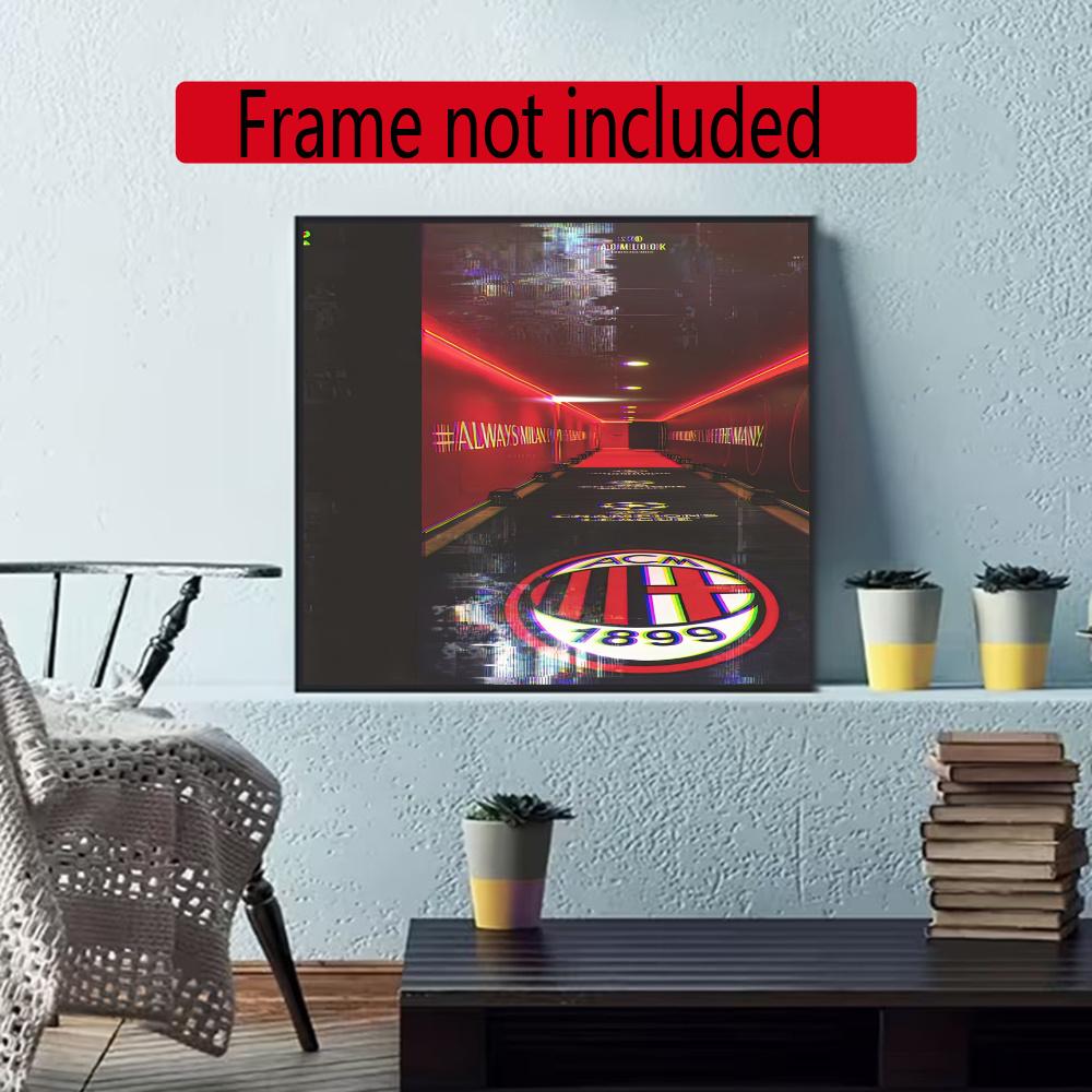 Ac Milan 5D Diy Diamond Painting Round Diamond Mosaic Suitable For Beginners Diamond Painting Rhinestones Gift Frameless