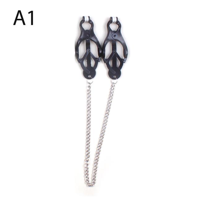 Bondage Gear Hard Clover Nipple Clamps Clips Adult Products For Women Metal Nipple Clamps Steel Breast Games