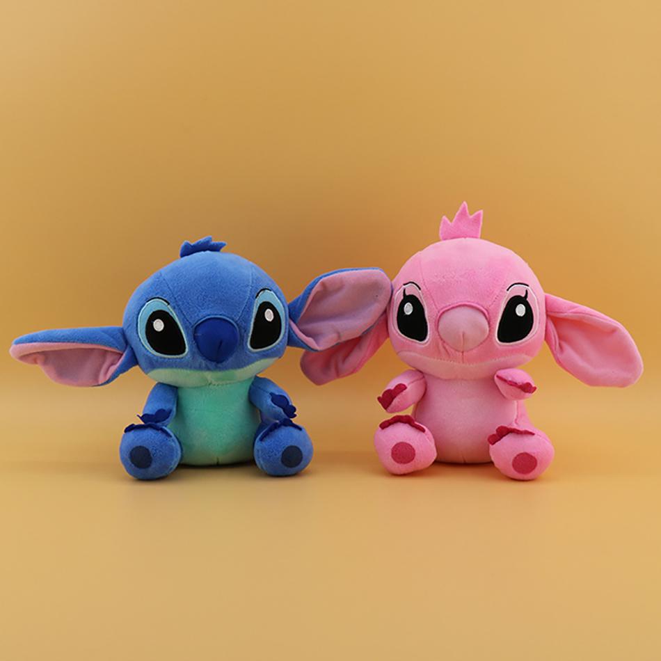 18cm Animation Stitch Plush Plush-Filled Miniatures Animation Design Playthings Kawaii Role Pendant Plush Baby Playthings Figure Kids Celebration