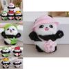 Delightful Mini Plush Panda Keychain Doll Cuddly Stuffed Animal Pendant