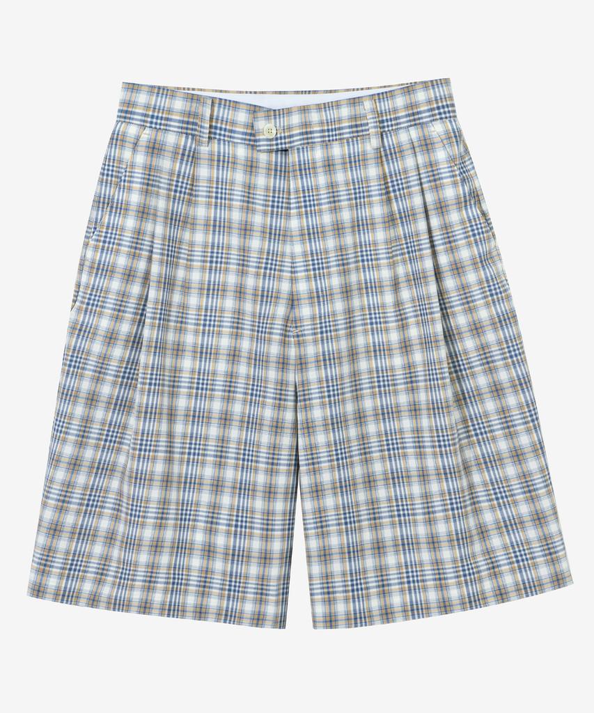 Sekeonmonollogeu Check Bermuda Pants [Blue]_Sept042Blue