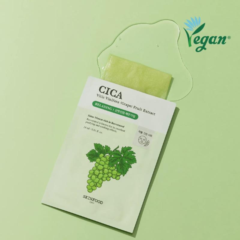 Skinfood Shine Muscat Cica Mask (10ea)