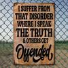 Vintage Rustic Tin Metal Sign Frameless Wall Decor 8x12 Inches Home Art