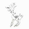 Deer Antler Charms Christmas Day Pendants For Nature Inspired Jewelry