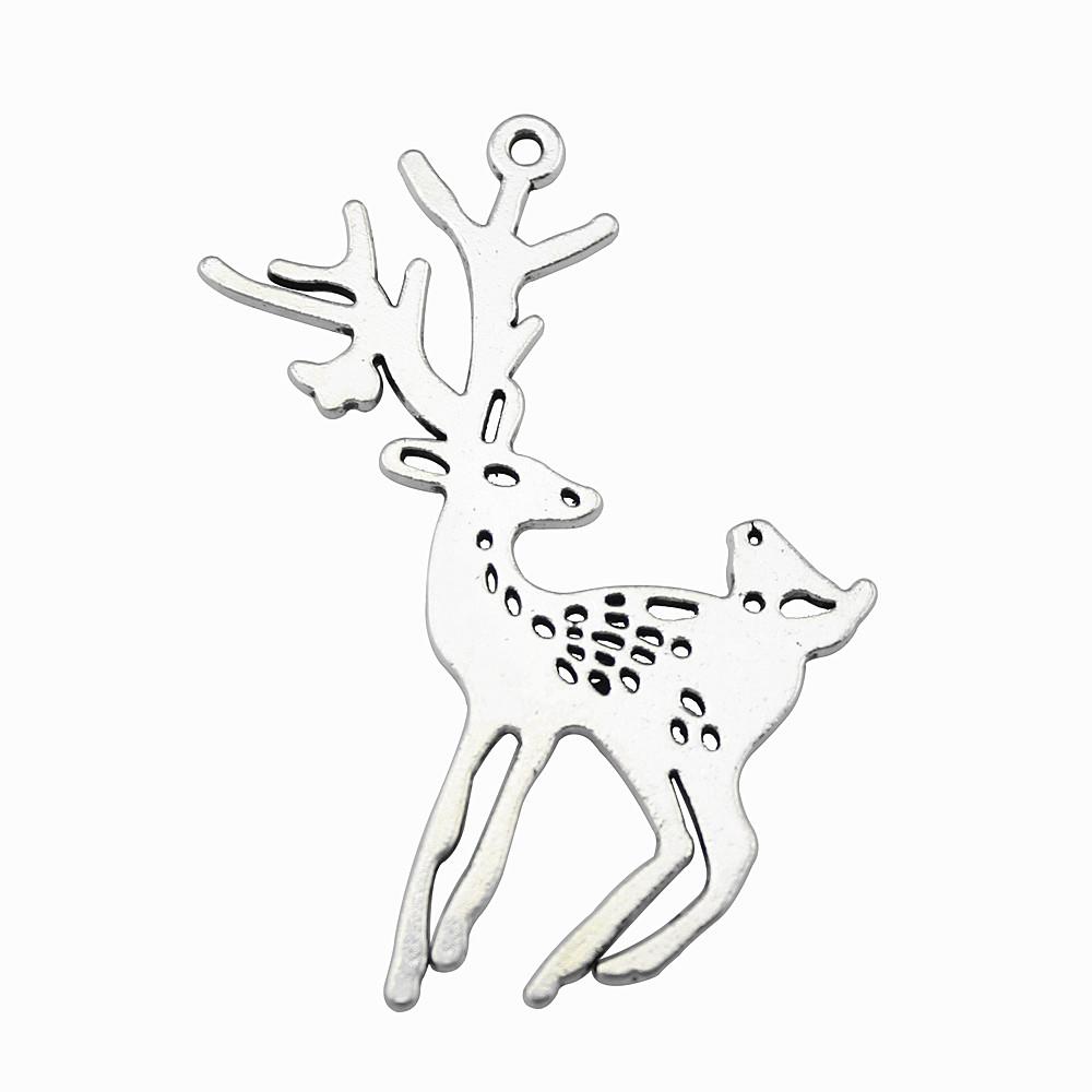 Deer Antler Charms Christmas Day Pendants For Nature Inspired Jewelry
