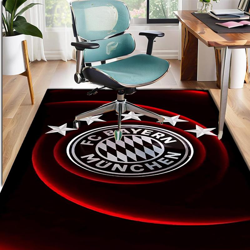 FC Bayern Pattern Rug, Indoor/Outdoor Mat, for Picnic, Gameroom, Bedroom, Office, Living Room, Home Decor Carpet, Birthday Gift