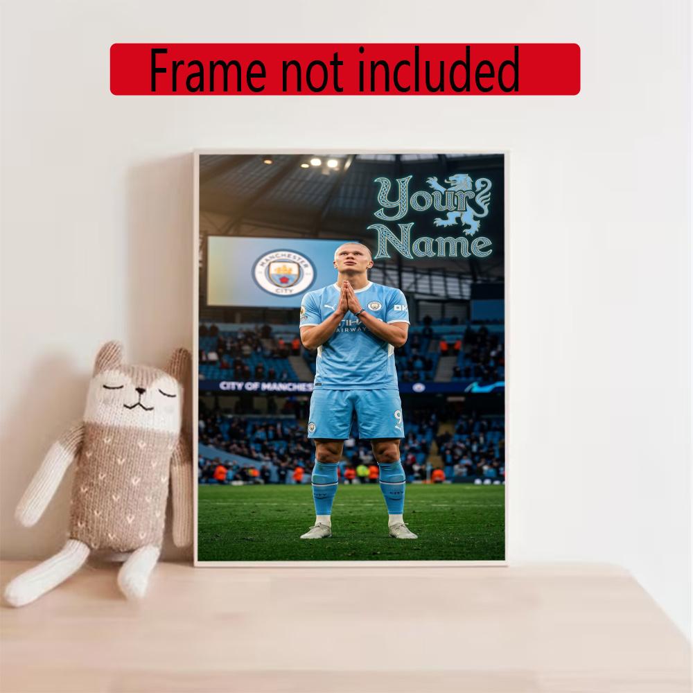 Haaland Personalized Name Diamond Paintings Mosaic Wall Round Diamond Art Painting Kits Embroidery Crystal Accessories Frameless