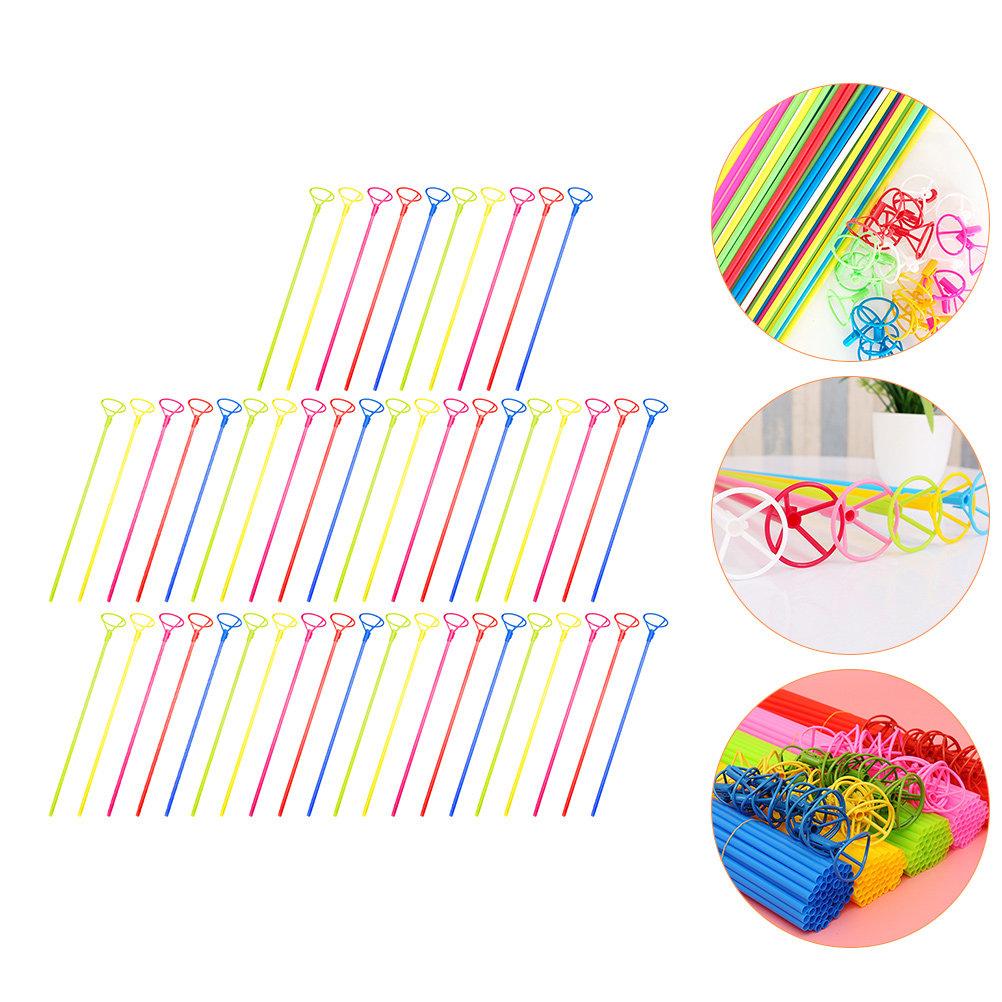 50Pcs Balloon Sticks Cups Plastic Balloon Holders Party Wedding Birthday Table Centerpiece Decoration Balloons DIY