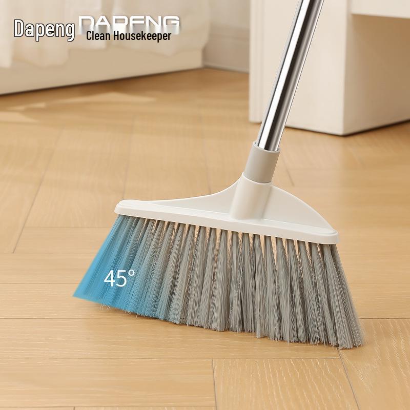 Dustpan and Broom Set with Durable Dense Bristles - Efficient Household Cleanup Tool