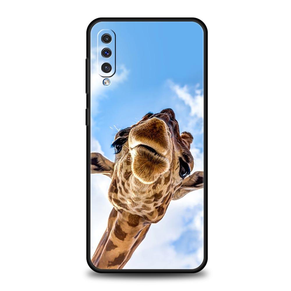 giraffe Phone Case For Samsung A24 A12 A14 A32 A50 A70 A20E A20S A10S A22 A30 A40 A34 A54 A42 A52 5G A02S A04s Soft Cover