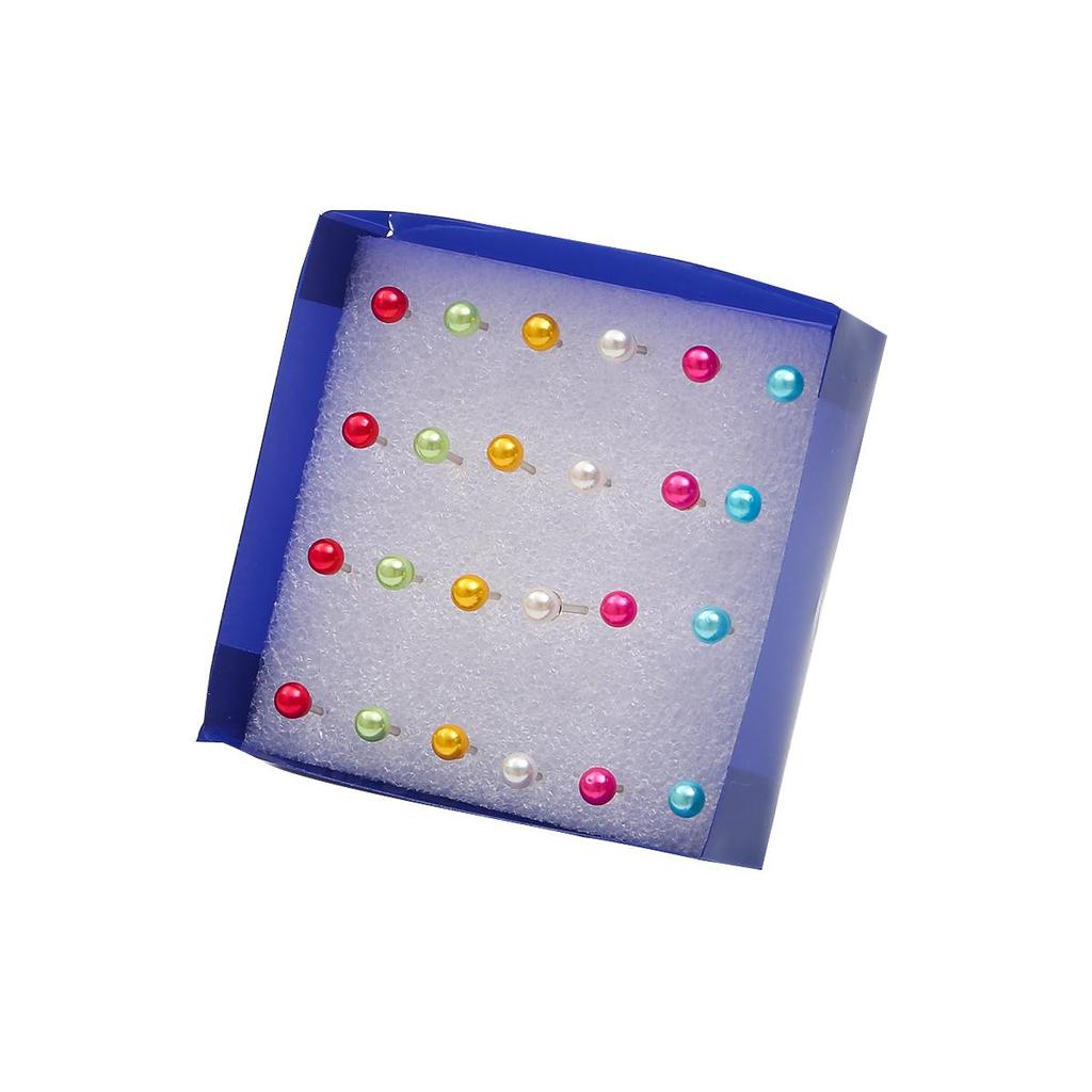 12Pairs Nachahmung Perle Ohrring Stud Ohrring Set Für Frauen Kind Mit Box Ohrringe Schmuck