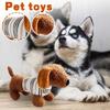 Juguetes Indestructibles para Perros, Juguete Interactivo para Perros, Juguete para Masticar, Juguetes Indestructibles con Sonido para Perros, Peluches Suaves de Animales para Jugar, Entrenar