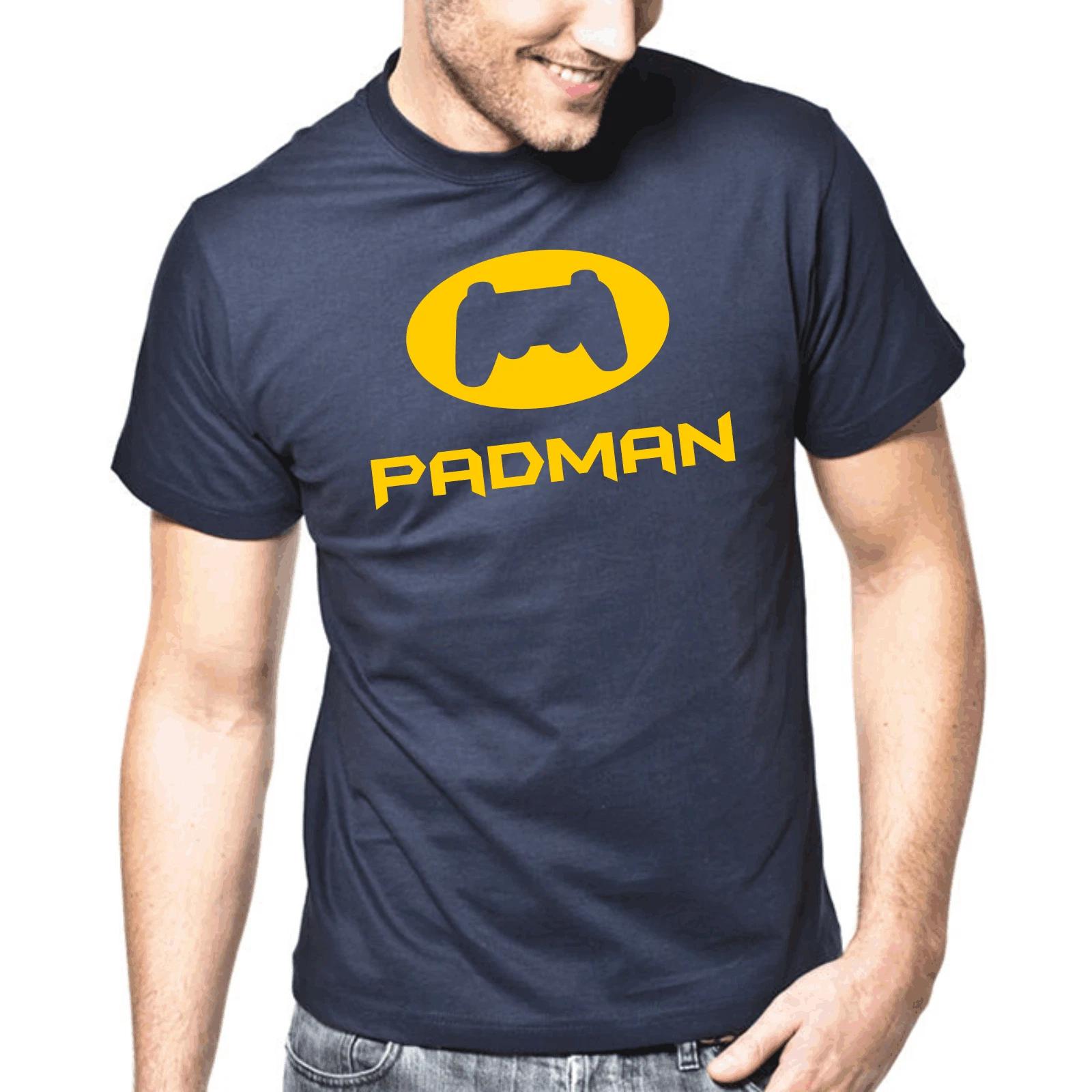 Men s and Women s T-shirts Padman Geek Gamepad Nerd Gaming Gamer Comic Sayings Gift Funny Fun S