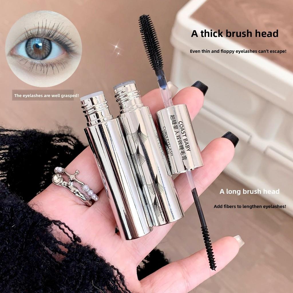 Double-headed Mascara Naturally Thick Long Curly Shape Mascara Waterproof  Long-lasting Styling Daily Cosmetic Students  Fashionable Makeup Women