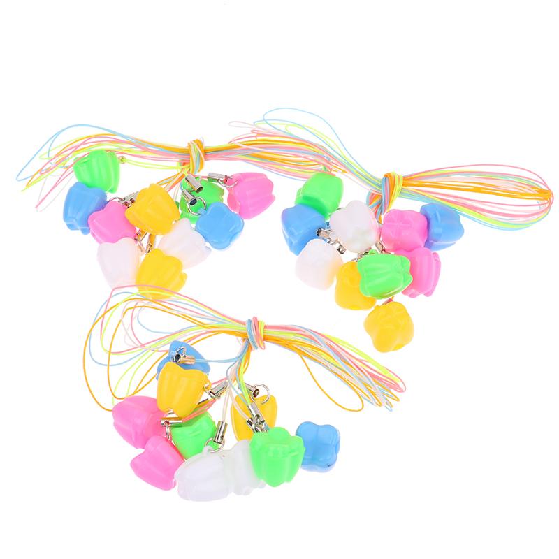 50Pcs Baby Tooth Box Tooth Shape Milk Teeth Storage Boxes Baby Souvenir Gift