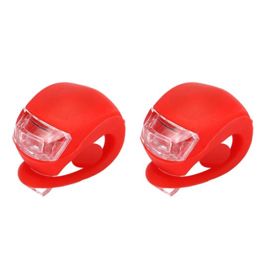 2Pcs Bike Light Lightweight Waterproof Bicycle Frog Lights Super Bright Simple Installation Night Riding Cycling Bicycle Tail Light