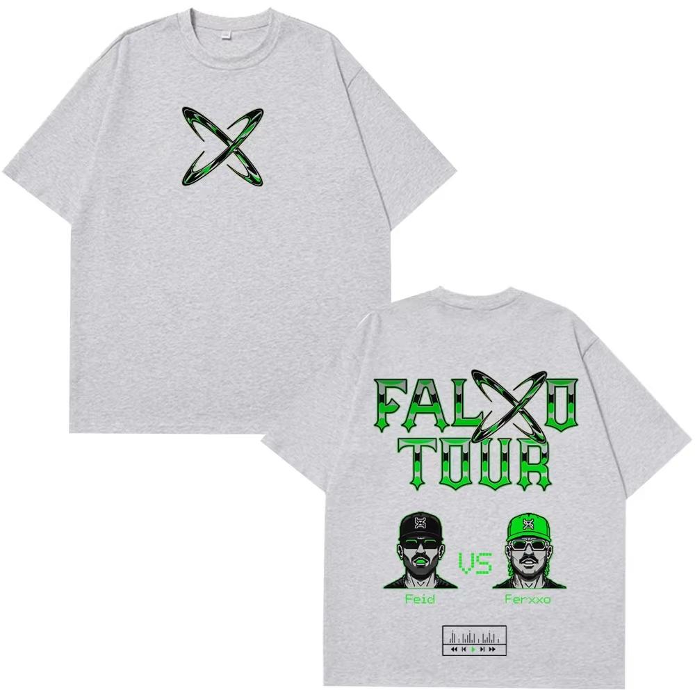 Rapper Feid Ferxxo Tour 2026 Print Tshirts Unisex Women Fashion HipHop Tshirt Summer Casual Cotton Short Sleeved top Streetwear