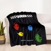 Rock Band Black Leather Blanket Durable Comfort Suitable for Couch Sofa Office for All Occasions Playful Design Best Holiday Gift for Friends Family
