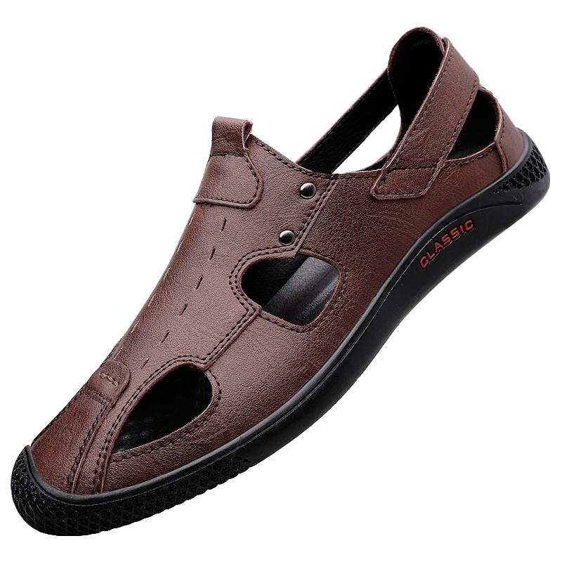 

Fashion Summer Hot Selling Lightweight Men s Sandals Hollowed Breathable Soft Soles Men s Outdoor Beach Shoes Commuting Work Shoes 37