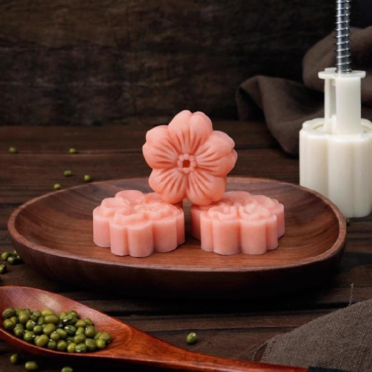 DIY Mooncake Moulds Hibiscus Shaped Baking Accessories Mooncake Tools for Baking