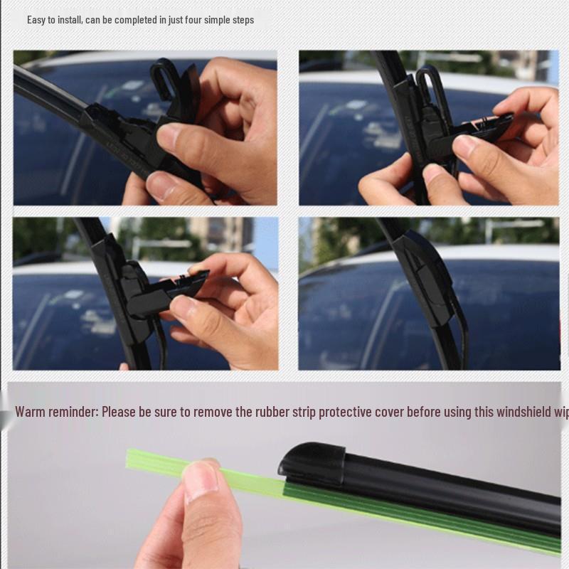 Applicable to Hyundai IX25 Wiper Frameless Silent, 2014-2021 Model Front and 2015-2019 Models.