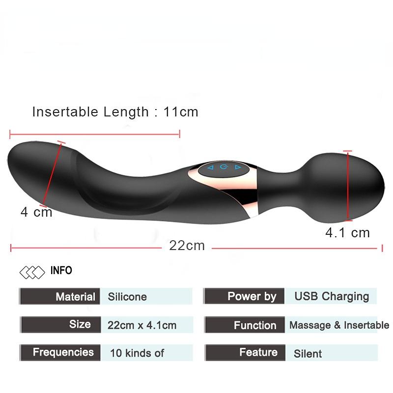 10 Speeds Powerful Big Vibrators for Women Magic Wand Body Massager Sex Toy For Woman Clitoris Stimulate Female Sex Products