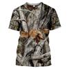 New Outdoor Hunting Camouflage T-shirt for Men 3D Printed Summer Cool Military Top Sports Camouflage Camp Gym T-shirt