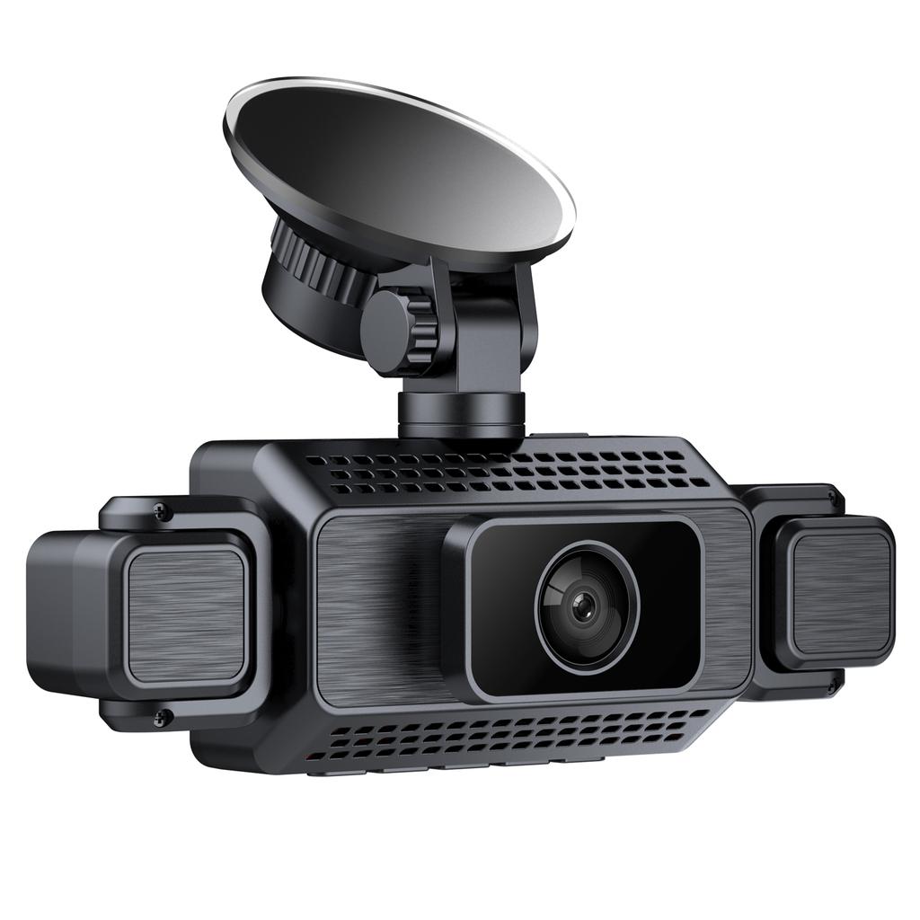 4 Channel Dash Cam, 1080P Front and 480P Rear Left Right, WiFi Car Camera with Night Vision, Parking Mode, Loop