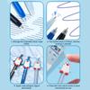 3pcs/Set Press Type Ballpoint Pen Penguin Writing Pen Smooth Writing Gel Pen  Gift