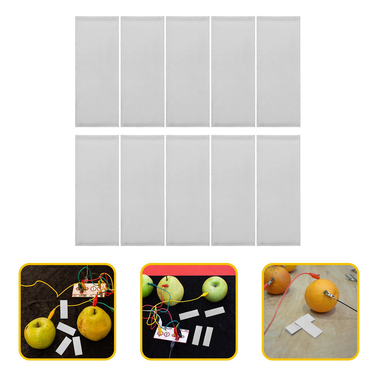 

10 Pcs Zinc Anode Sheet Pure Zinc Plate Replacing Zinc Anode Plate Electroplating Supplies Tool Parts Fruit Experiment срібний