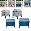 Outdoor Heated Cat House Warm Waterproof Windproof Feral Cat Shelter Outside Cat Kitty House Elevated for Garden Balconies Barn