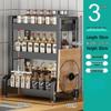 Zhaiwanjia 3-Tier Kitchen Countertop Spice Rack with Cutting Board Holder