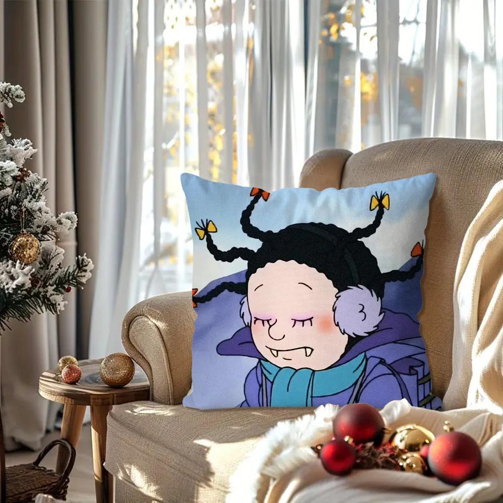 M-Mona the V-Vampire animated series Pillow Case Square Pillow Bedroom Sofa Leisure ComfortCar Living Room Home Decoration 40X40
