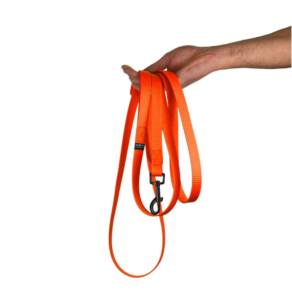 Smycz wodoodporna pomarańczowa - 3m, 76mm - pies 10-25kg