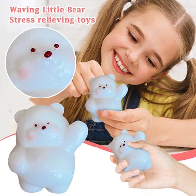 Winkender Bär Imitation Silikon Superweicher Schlamm Kreatives Gefühl Dekompressionsspielzeug