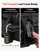 Hard Rifle Case, Lockable Rifle Case with Pre-cut Foams, 1016 Mm Gun Storage with Wheels, IP67 Waterproof & Dustproof Movable Large Pistol Storage for