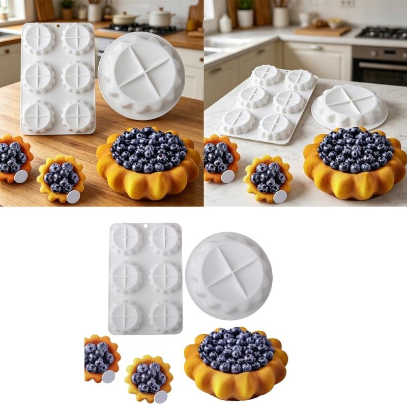 Multipurpose Silicone Dessert Molds Round Eggs Tarts Pan Ideal For Creative Baking Projects And Family Activity Dishwasher Safe