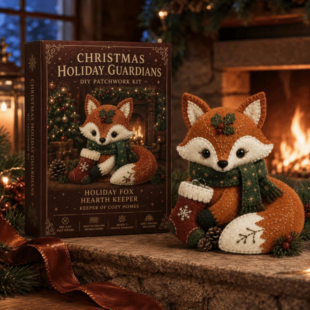 Handnähen Weihnachten DIY Patchwork-Set Filzstoff Komplette Materialpackung Geschenk