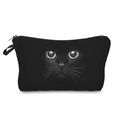 Women Cat Print Cosmetic Bag Toiletries Organize Travel Storage Case  6439