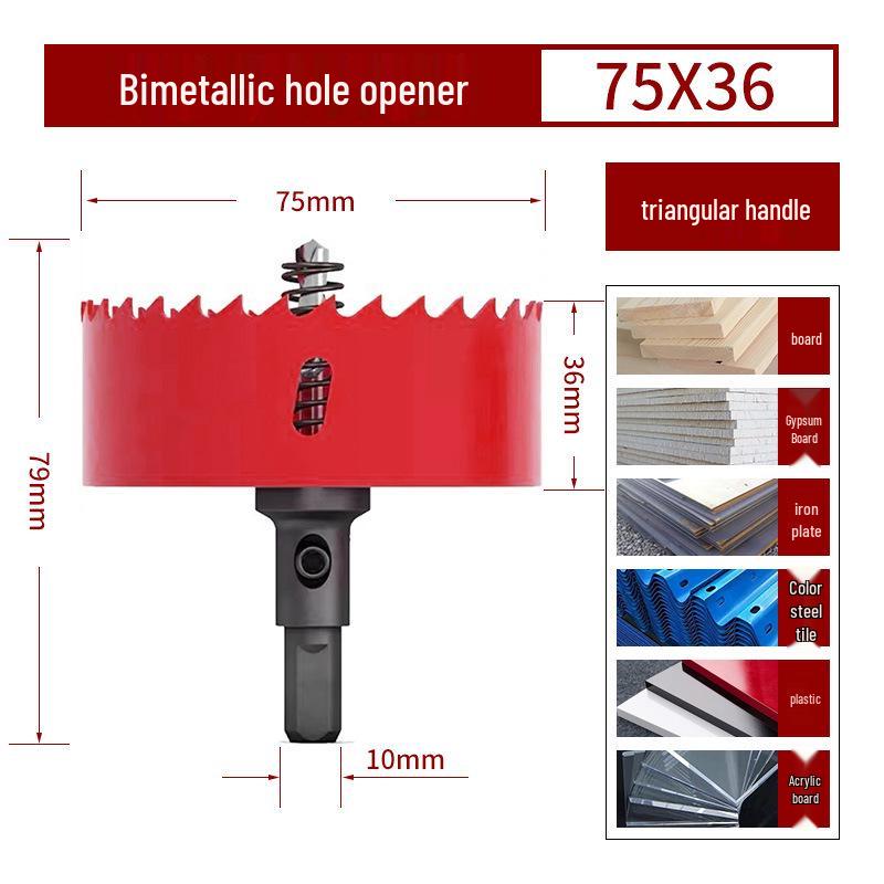Bimetall-Lochsägebohrer für Holz, Gipskarton, PVC und Eisen