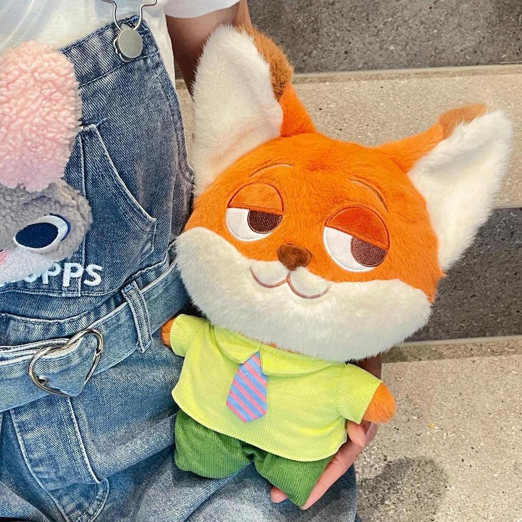 Cute Nickelodeon Zootopia Plush Toy Cartoon Anime Fox Rabbit Plush Toy for Girlfriend Birthday Gift