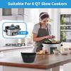 2PCS Food Grade Slow Cooker Pad Non-Stick Slow Cooker Liner Slow Cooker Divider Liner  Restaurant