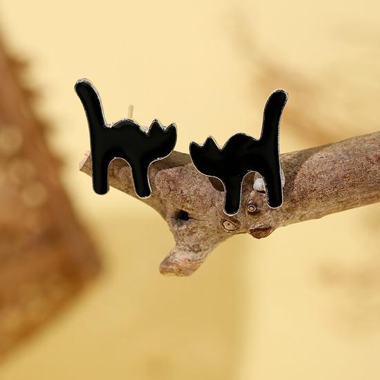 Fashionable Holiday Costume Jewelry 1 Pair Halloween Earrings for Women, Skeleton Spider Pumpkin Women Ghost Bat Dangle Earrings, Gothic Accessories